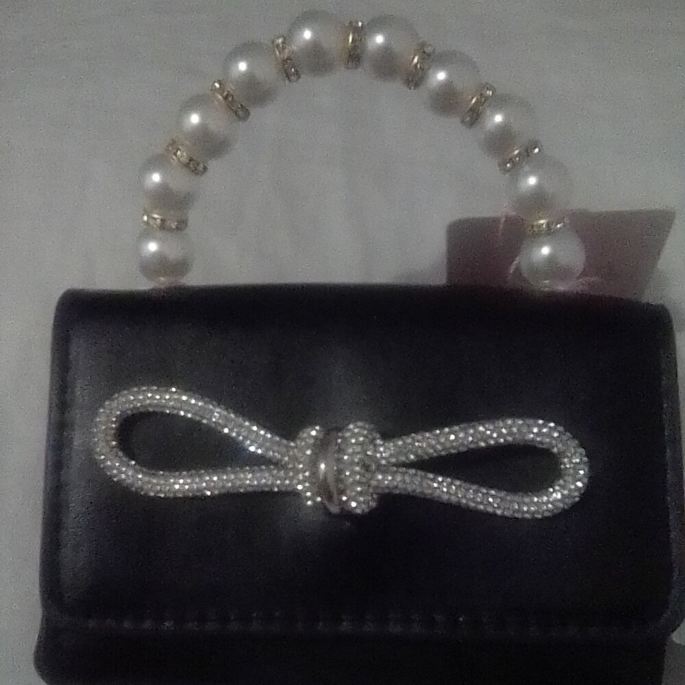 ❤️ Crossbody Evening Bag Bag Pearl Rhinestone